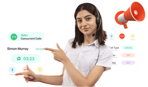 Support agent with headset